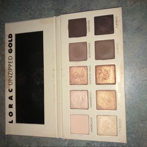 Lorac unzipped gold palette